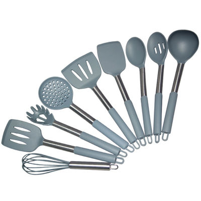 خرید ست ظروف آشپزی 12 تکه سیلیکونی خاکستری online manufacture