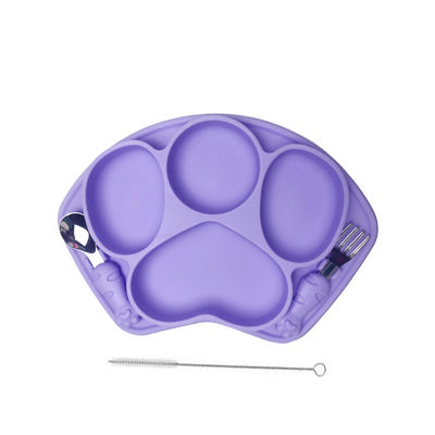 خرید ست کاسه مکنده سیلیکونی Baby Bpa رایگان ظروف سفارشی با نی online manufacture