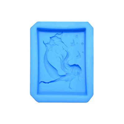 خرید ظروف پخت سیلیکونی Diy دست ساز مدل سه بعدی لوگوی پری دریایی شکل قالب فوندانت سیلیکونی online manufacture