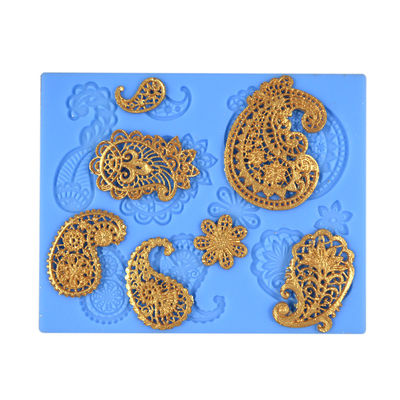 خرید ظروف پخت سیلیکونی قابل استفاده مجدد تشک توری مربعی خوراکی برای تزئین کیک online manufacture