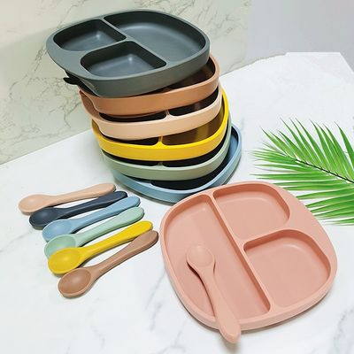 خرید بشقاب کودک سیلیکونی سفارشی با مکش نوزادان بدون لغزش برای کودکان online manufacture