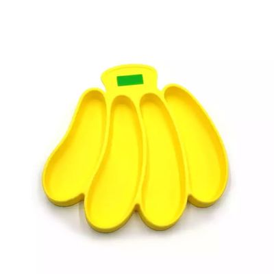 سینی کودک سیلیکونی موز شکل مدرن مکش خود تغذیه بدون BPA سفارشی