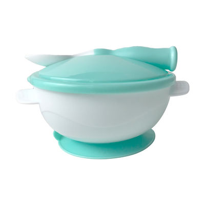 کاسه کودک سیلیکونی بدون BPA با قاشق غذاخوری مخصوص کودکان