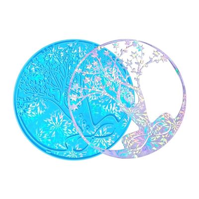 MHC Holographic Diy Resin Molds Wall Hangings Deco, لوکس سیلیکون هنر قالب های رزین