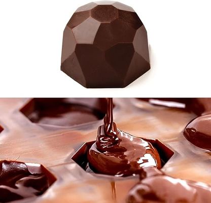 MHC پلاستیک سخت شکلات کوچک شکلات شیرینی قالب Bpa رایگان مواد غذایی درجه سیلیکون